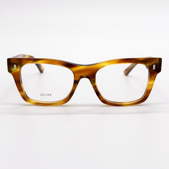 NEW CELINE CL 50011I 056 UNISEX HAVANA EYEGLASSES CELINE CL50011I 056 - Picture 1 of 13